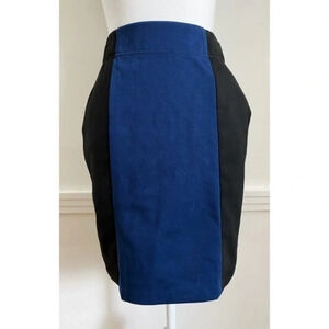 French Connection • Navy & Black Colorblock Skirt
